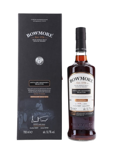 Bowmore 1997 Distillery Manager's Selection Bottled 2019 70cl / 51.7%