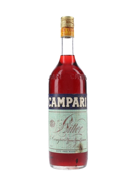 Campari Bitter Bottled 1980s - Duty Free 100cl / 28.5%