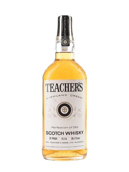 Teacher's Highland Cream Bottled 1970s 75.7cl / 40%