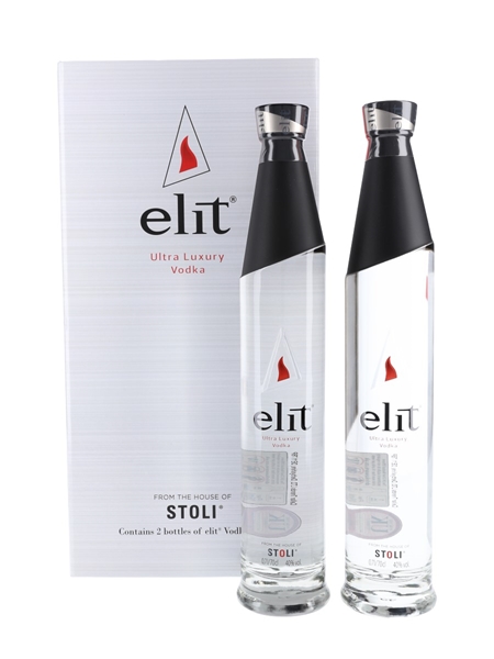 Stoli Elit Set Ultra Luxury Vodka 2 x 70cl / 40%