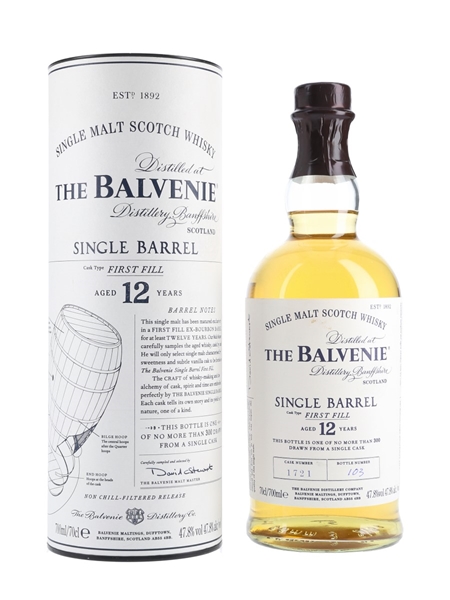 Balvenie 12 Year Old Single Barrel  70cl / 47.8%