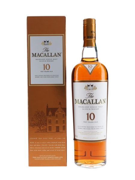 Macallan 10 Year Old Sherry Oak 70cl / 40%