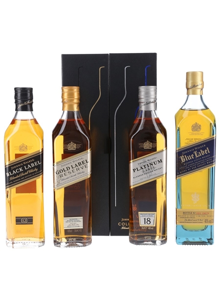 Johnnie Walker Collection Black, Gold, Platinum & Blue Label 4 x 20cl / 40%