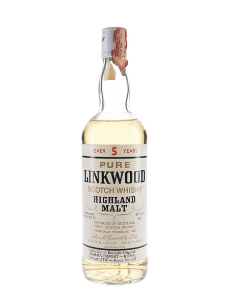 Linkwood 5 Year Old Bottled 1970s - Darma Import 75cl / 40%