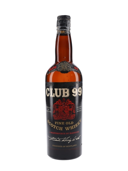 Club 99 Fine Old Scotch Whisky Bottled 1950s - Kintocher 75cl