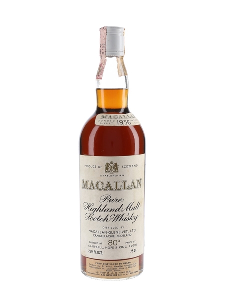 Macallan 1956 Campbell, Hope & King Bottled 1970s - Rinaldi 75cl / 45.8%