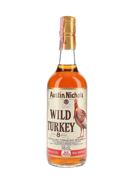 Wild Turkey Old No 8 Brand Bottled 1990s - Lawrenceburg 70cl / 43.4%