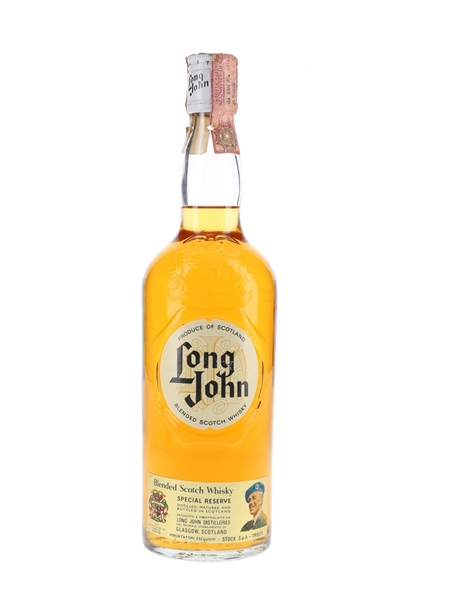 Long John Special Reserve Bottled 1970s - Stock 75cl / 43%