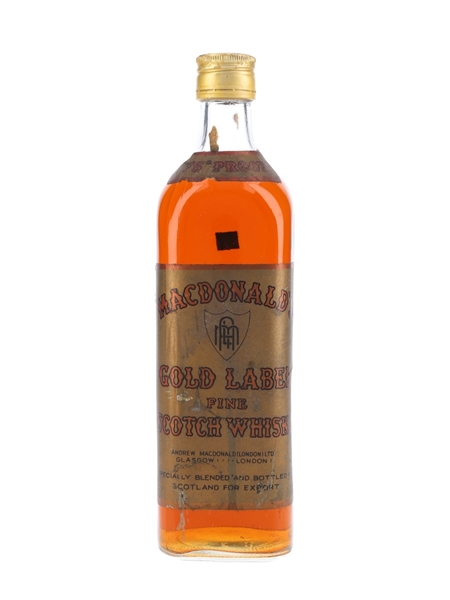 MacDonald's Gold Label Bottled 1960s 75cl / 43%