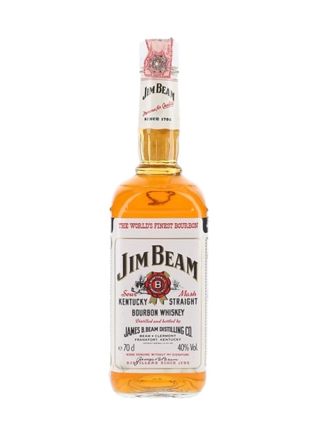 Jim Beam White Label Bottled 1990s - D & C 70cl / 40%