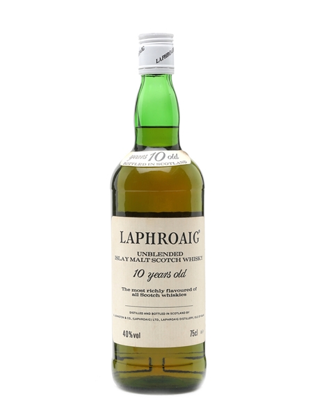 Laphroaig 10 Years Old Sample Stock Bottled 1980s 75cl