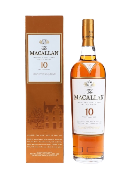 Macallan 10 Year Old Sherry Oak 70cl / 40%