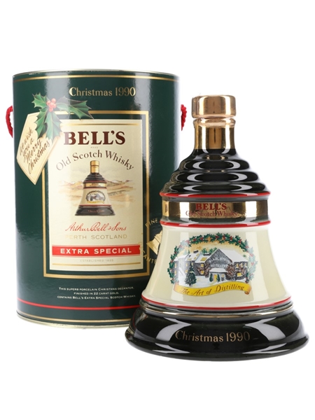 Bell's Christmas 1990 Ceramic Decanter The Art Of Distilling 75cl / 43%