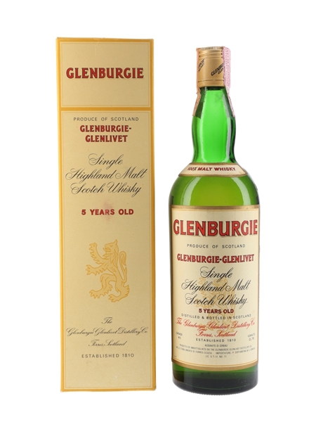 Glenburgie Glenlivet 5 Year Old Bottled 1960s-1970s - Soffiantino 75cl / 40%