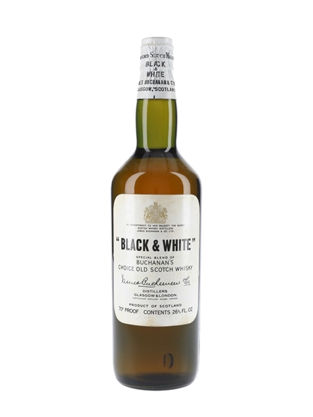 Buchanan's Black & White Spring Cap Bottled 1960s 75.7cl / 40%