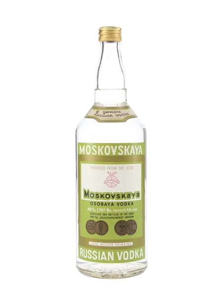 Moskovskaya Russian Vodka Bottled 1970s 100cl / 40%