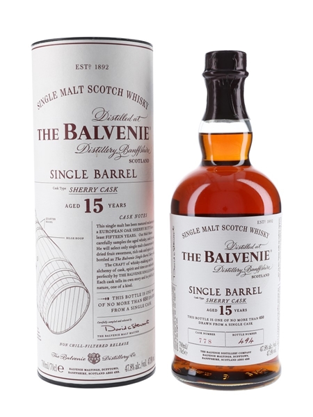 Balvenie Single Barrel 15 Year Old 70cl / 47.8%