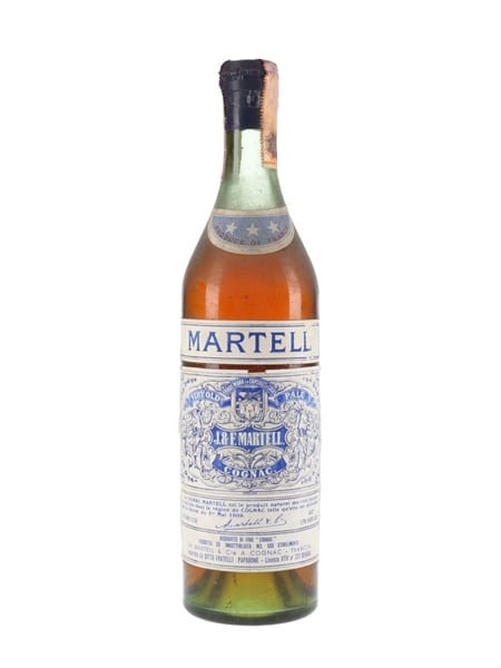 Martell 3 Star VOP Spring Cap Bottled 1950s -  Fratelli Paparone 73cl / 40%