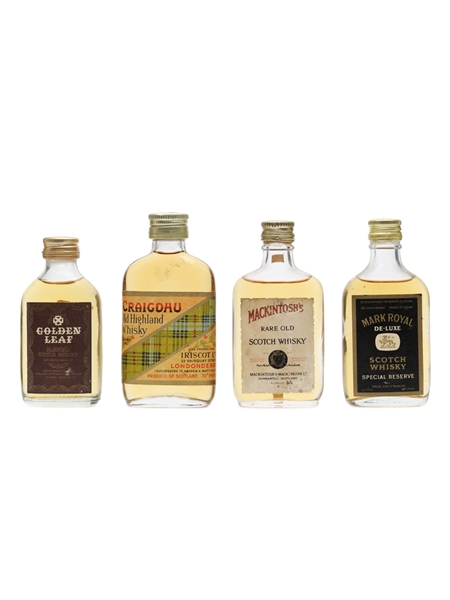 4 x Blended Scotch Whisky Miniatures 