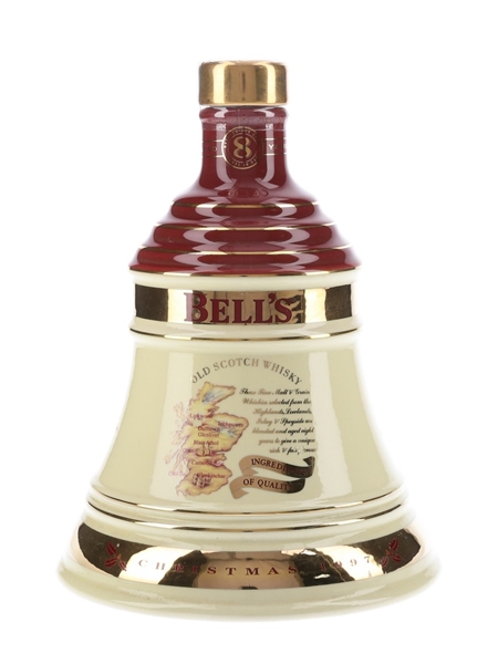 Bell's Christmas 1997 Cermaic Decanter 8 Year Old - Ingredients Of Quality 70cl / 40%