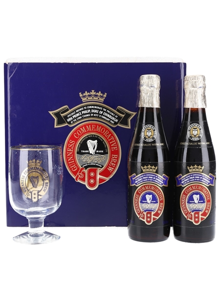 Guinness Commemorative Brew Bottled 1980 - HRH Prince Philip 2 x 33cl