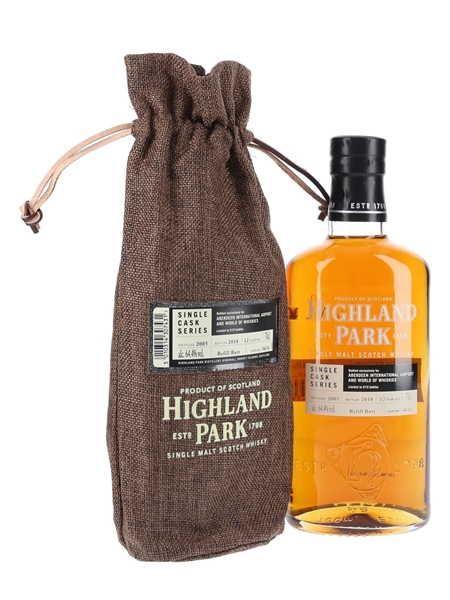 Highland Park 2005 12 Year Old - Aberdeen Airport & World Of Whiskies 70cl / 64.4%