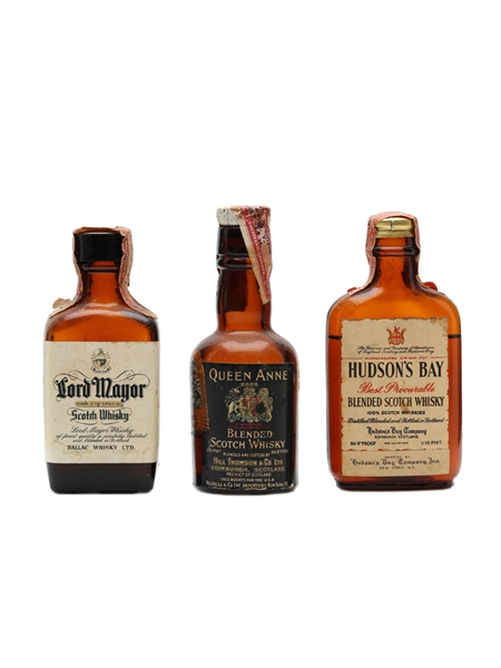 3 x Blended Scotch Whisky Miniatures 