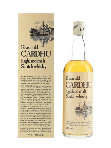 Cardhu 12 Year Old Bottled 1970s-1980s 75cl / 43%