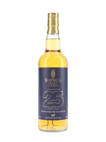 Simpsons Malt 25 Year Old 155th Anniversary 70cl / 40%