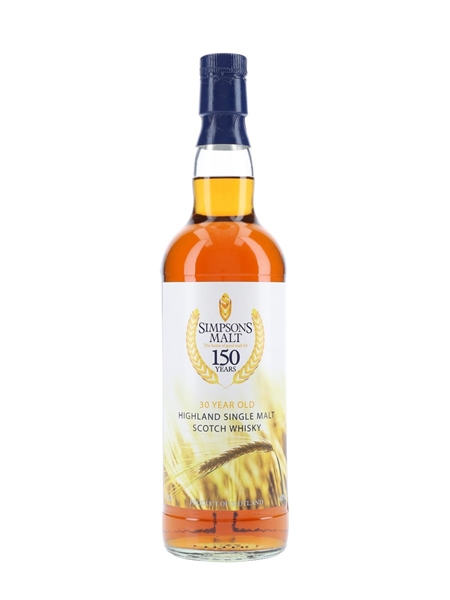 Simpsons Malt 30 Year Old 150th Anniversary 70cl / 40%