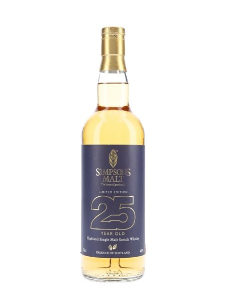 Simpsons Malt 25 Year Old 155th Anniversary 70cl / 40%