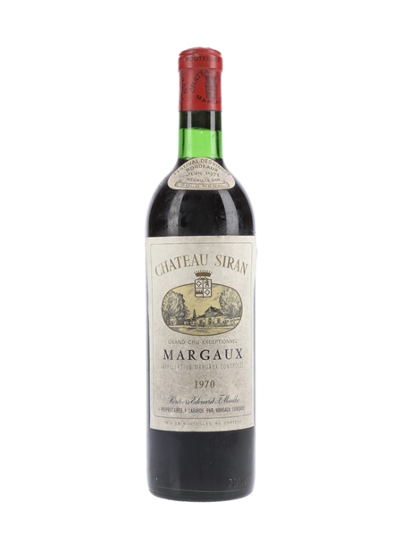 Chateau Siran 1970 Margaux Grand Cru Exceptionnel 75cl