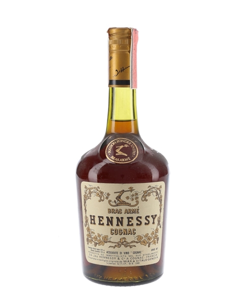 Hennessy Bras Arme Bottled 1970s - Wax & Vitale 75cl / 40%