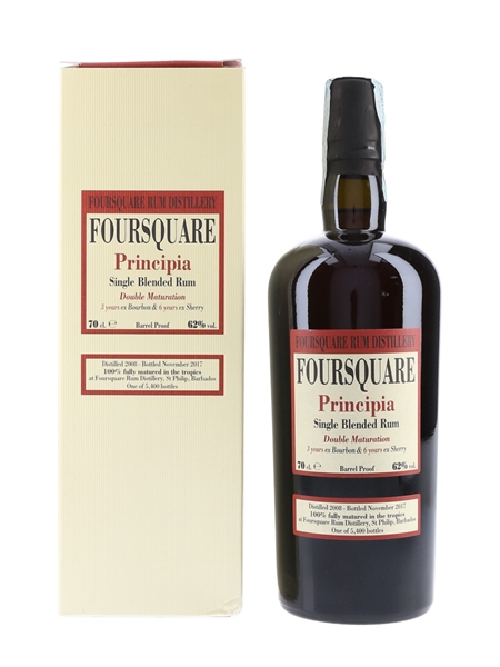 Foursquare Principia 2008 Single Blended Rum 9 Year Old - Velier 70cl / 62%