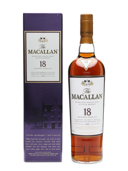 Macallan 18 Years Old 1991 and Earlier 70cl / 43%