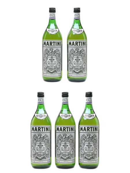 Martini Extra Dry Large Format - Bottled 1980s 5 x 150cl / 14.7%