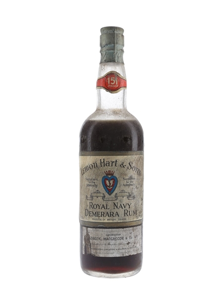 Lemon Hart 151 Proof Bottled 1940s - Caldbeck, Macgregor & Co. 75.7cl / 75.5%