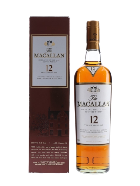 Macallan 12 Year Old Sherry Oak 70cl / 40%