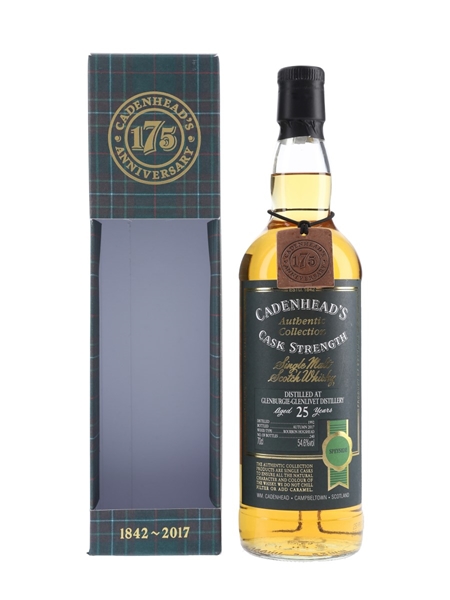 Glenburgie Glenlivet 1992 25 Year Old Bottled 2017 - Cadenhead's 175th Anniversary 70cl / 54.6%