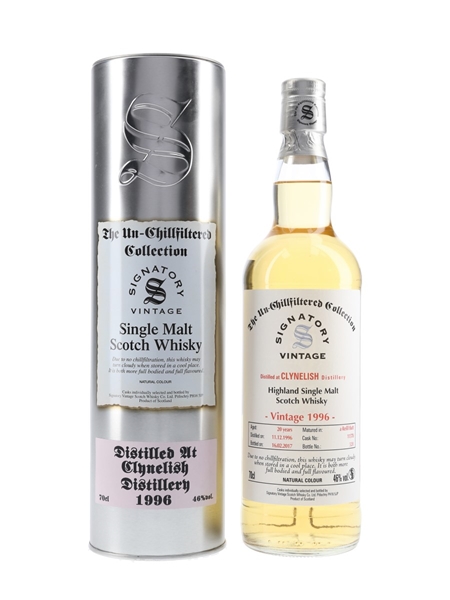 Clynelish 1996 20 Year Old Bottled 2017 - Signatory Vintage 70cl / 46%