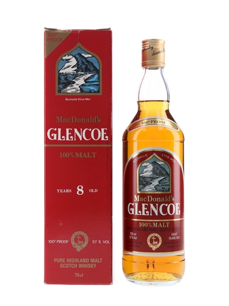 MacDonald's Glencoe 8 Year Old 100 Proof Bottled 1980s 75cl / 57%