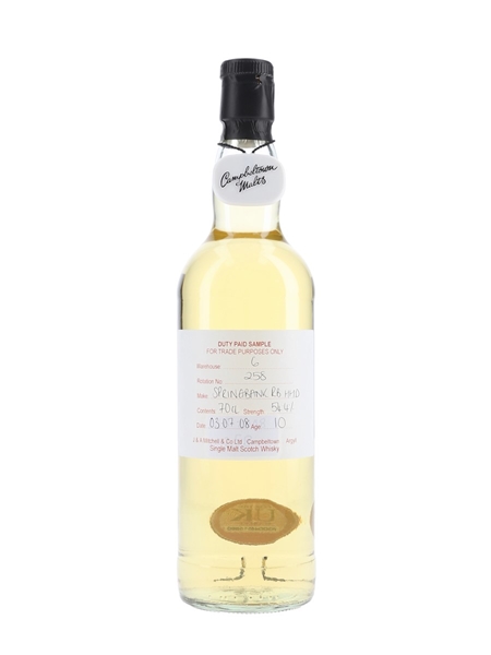 Springbank 2008 Bottled 2019 - Duty Paid Sample 70cl / 54.4%