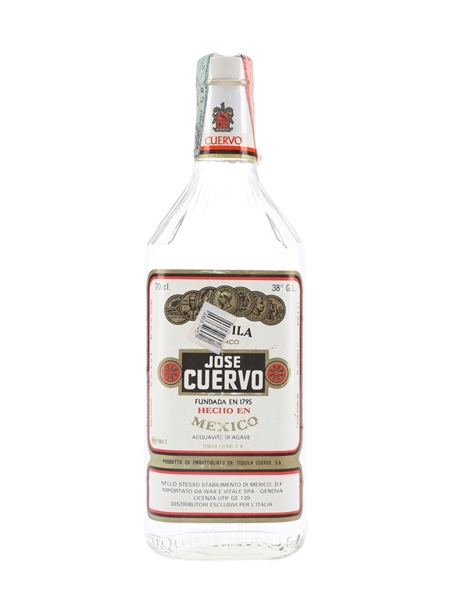 Jose Cuervo Blanco Bottled 1990s - Wax & Vitale 70cl / 38%