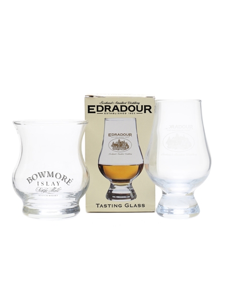 Bowmore & Edradour Whisky Glasses  