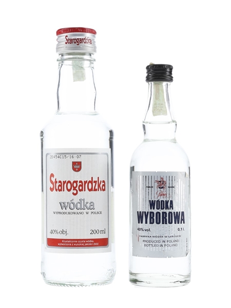 Starogardzka & Wyborowa Vodka  10cl & 20cl / 40%