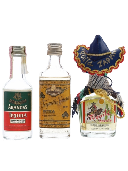 Assorted Tequila Arandas, Sauza & Zapata 3 x 5cl