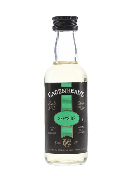 Glen Grant Glenlivet 10 Year Old Bottled 1990s-2000s - Cadenhead's 5cl / 63.5%