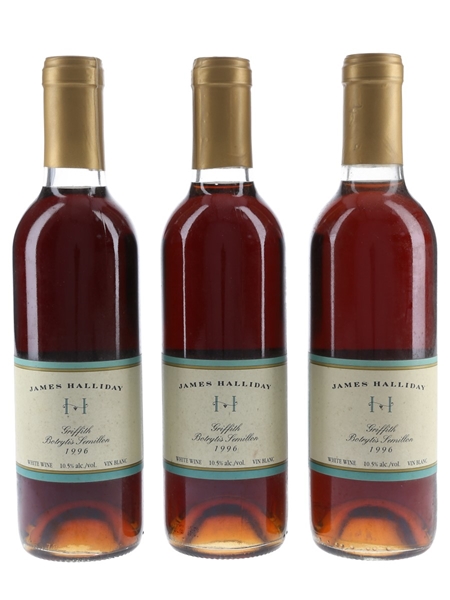 James Halliday 1996 Griffith Botrytis Semillon  3 x 37.5cl / 10.5%