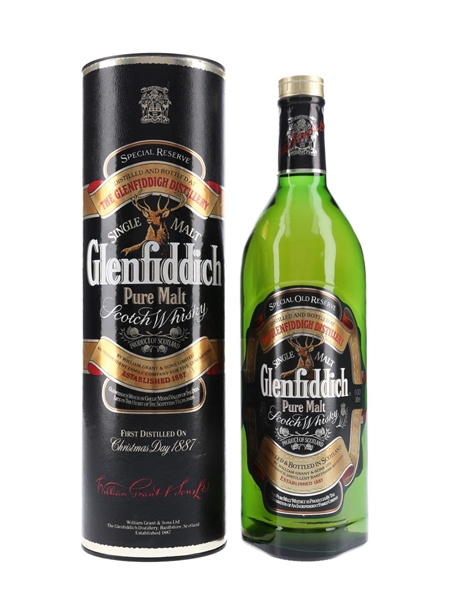 Glenfiddich Special Old Reserve Pure Malt Bottled 1980s-1990s 100cl / 43%