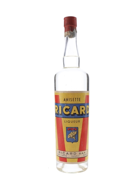 Ricard Anisette Liqueur Bottled 1940s-1950s 100cl